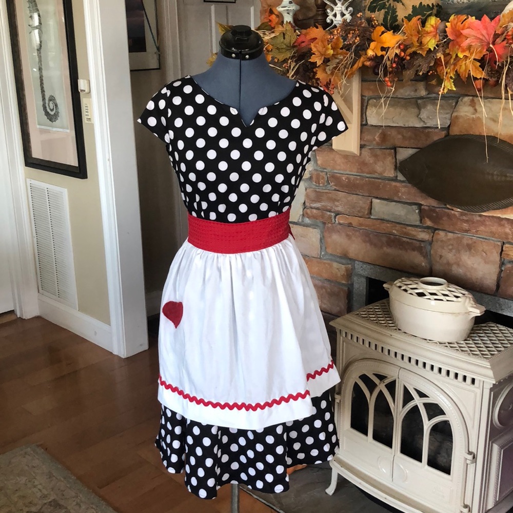 Polka dot vintage inspired I Love Lucy HALLOWEEN